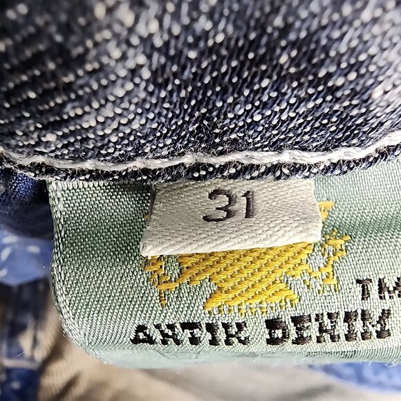 Atik Denim Women's Size 31 Blue Embroidered Pockets Boot Cut‎ Low Rise Jeans - Picture 2 of 11